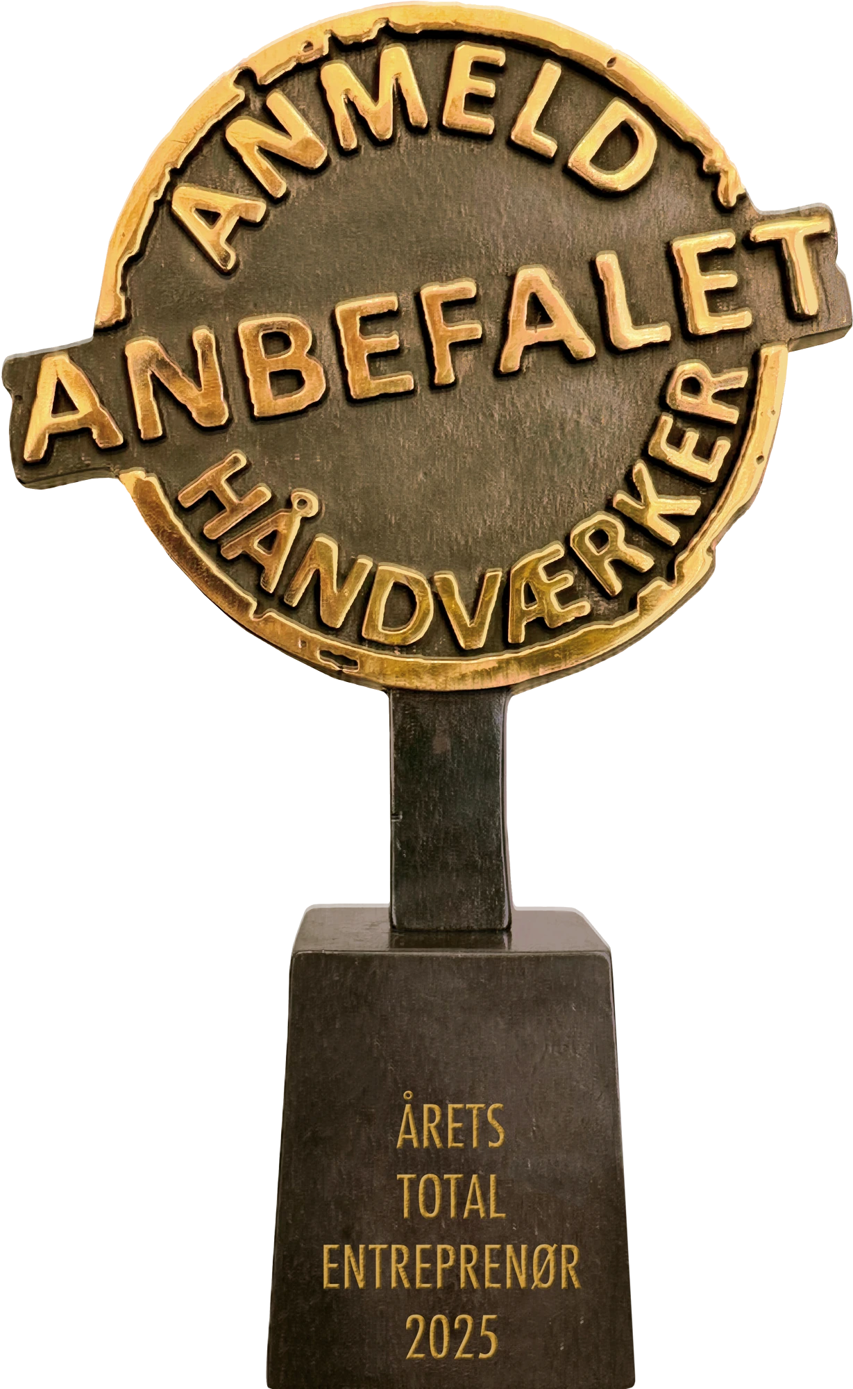 Statuette — Årets Total Entreprenør 2025